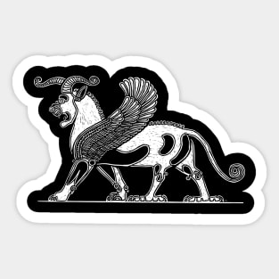 Winged Griffon of Darius the Great Sticker